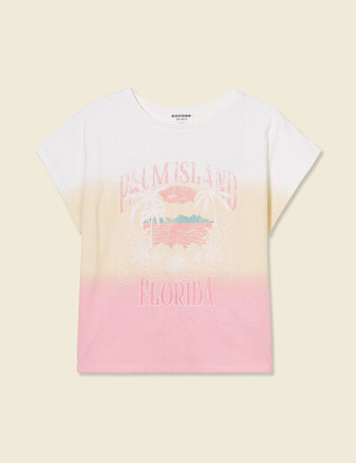 T-shirt éco-responsable rose pastel femme