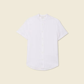Chemise manches courtes blanc homme