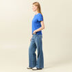 T-shirt manches courtes bleu electrique femme
