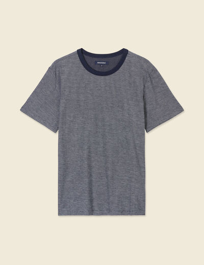T-shirt manches courtes bleu marine homme