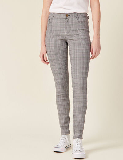 Pantalon skinny gris femme