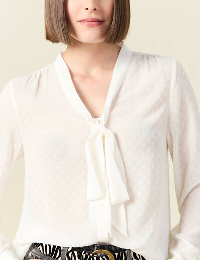 Chemise éco-responsable ecru femme