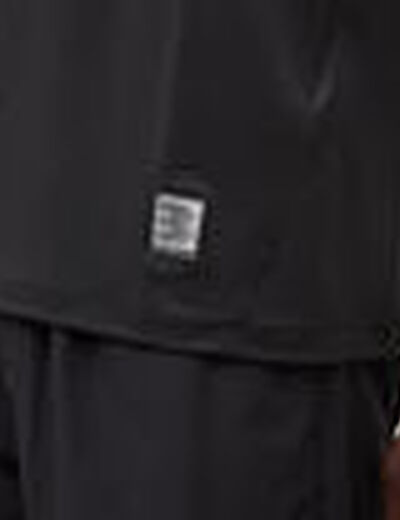 T-shirt col rond manches courtes noir homme