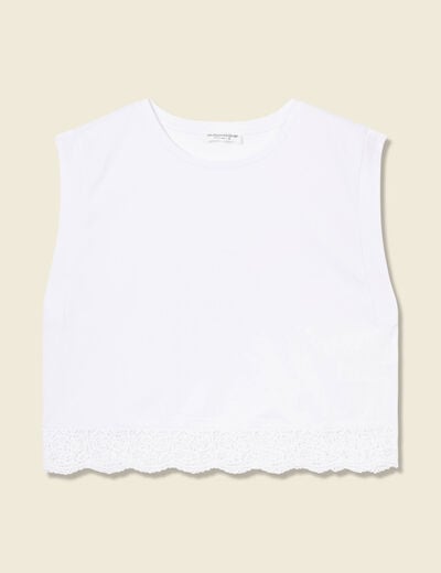 T-shirt éco-responsable blanc femme