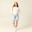 Pull manches longues ecru femme