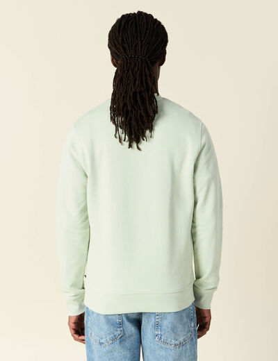Sweat manches longues vert clair homme