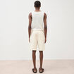 Bermuda en coton ecru homme