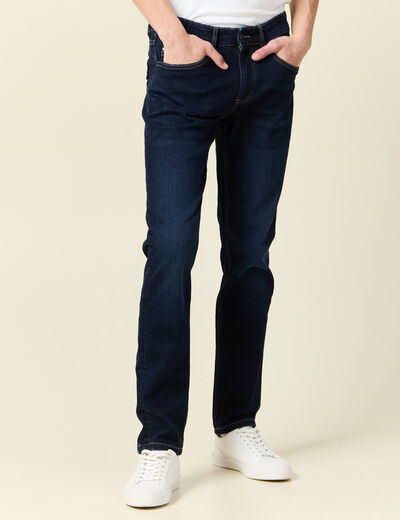 Jeans slim 5 poches denim brut homme