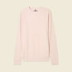 Pull éco-responsable rose clair homme