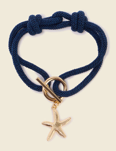Bracelet bleu marine femme