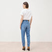 Jeans mom 7/8&egrave;me denim used femme