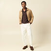 Polo manches courtes marron fonc&eacute; homme