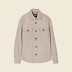 Surchemise boutonnée beige homme