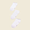 Lot 3 paires chaussettes ecru femme
