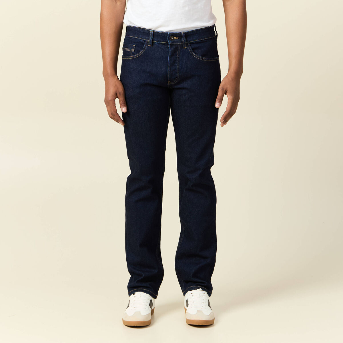 Jeans regular éco-responsable denim brut clean homme