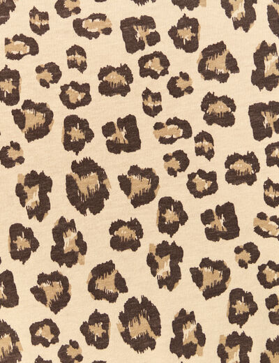 T-shirt manches courtes beige moyen femme