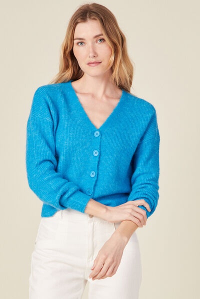 Gilet éco-responsable bleu femme
