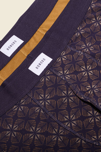 Lot 2 boxers marron homme