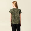 T-shirt manches courtes vert femme