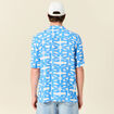 Chemise manches courtes bleu homme