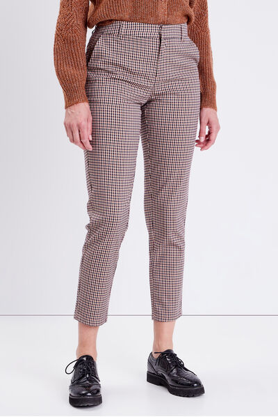 Pantalon chino bleu marine femme