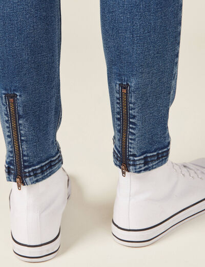 Jeans slim éco-responsable denim stone femme
