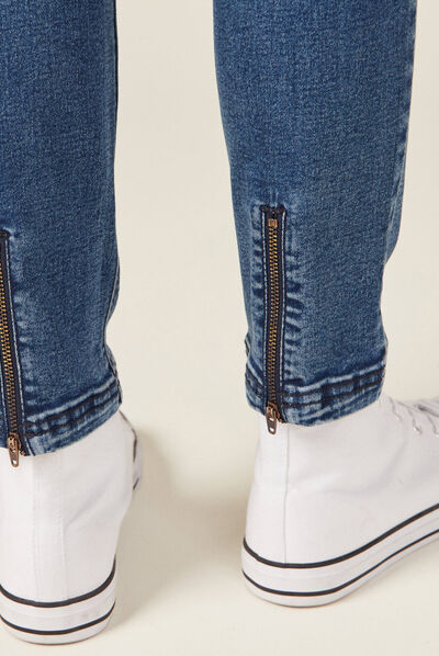 Jeans slim éco-responsable denim stone femme