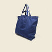 Sac cabas en coton bleu fonc&eacute; homme