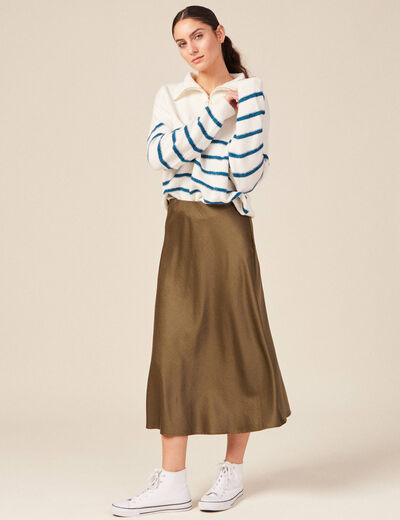 Pull camionneur ecru femme