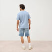 T-shirt manches courtes bleu gris homme