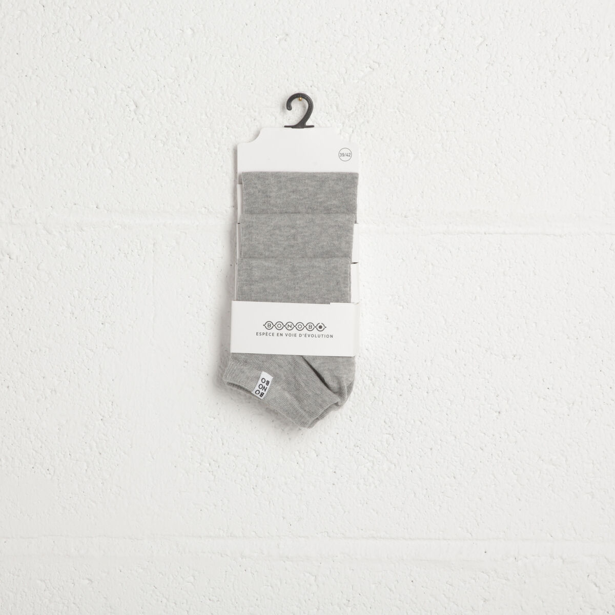 Lot 3 paires chaussettes gris clair homme