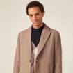 Manteau avec capuche amovible vert kaki homme