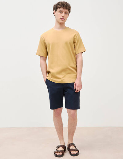 T-shirt manches courtes beige homme