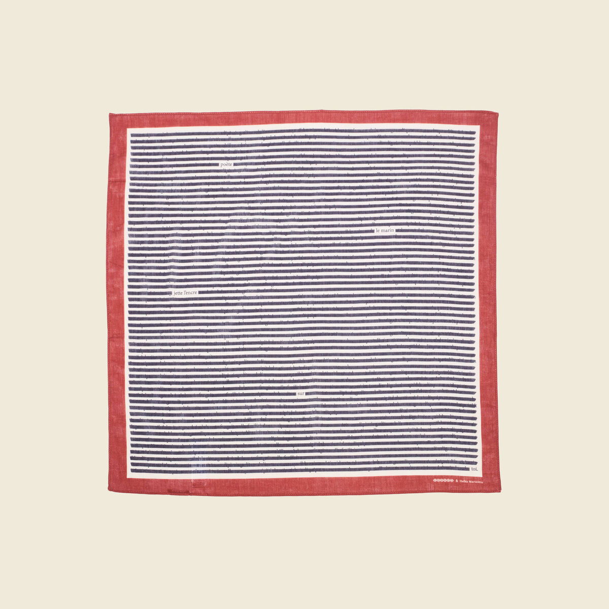 Foulard carré ecru homme