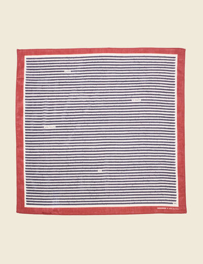 Foulard carré ecru homme