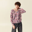 Pull manches longues vieux rose femme