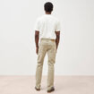 Jeans straight longueur 34 denim vert kaki homme