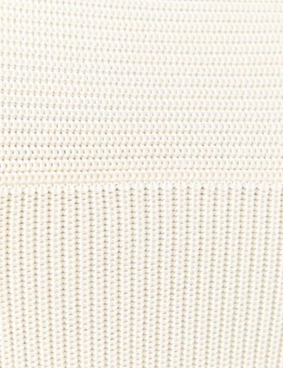 Polo manches longues ecru homme
