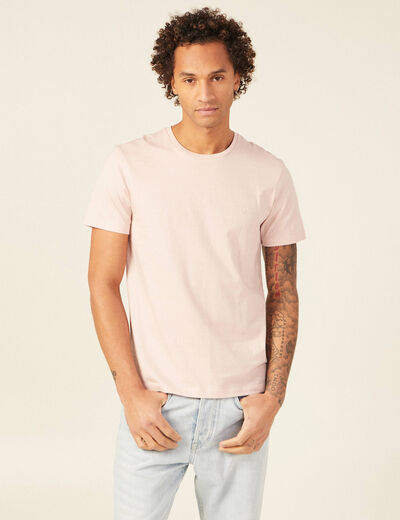 T-shirt éco-responsable vieux rose homme