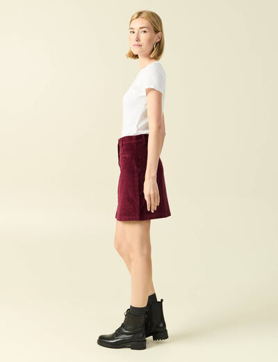 Jupe bordeaux femme