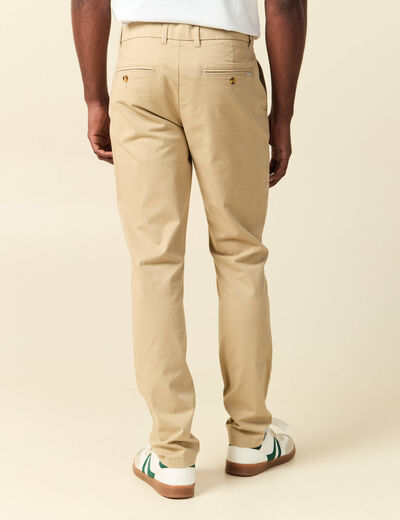 Pantalon chino longueur 32 taupe homme