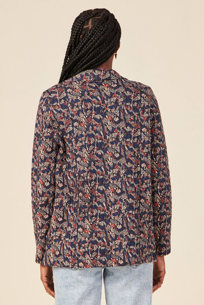 Cardigan manches longues multicolore femme