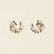 Boucles d'oreilles clous noir femme