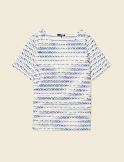 T-shirt manches courtes bleu foncé femme