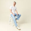 T-shirt manches courtes blanc homme