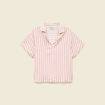 Chemise manches courtes fluide rose clair femme