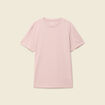T-shirt cintr&eacute; col rond manches courtes vieux rose homme