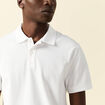Polo manches courtes blanc homme