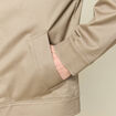 Blouson manches longues doubl&eacute; taupe homme