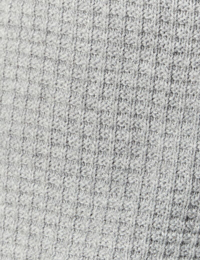 Pull manches longues gris homme